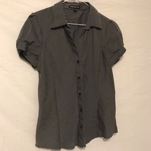 Express Design Studio black white striped blouse